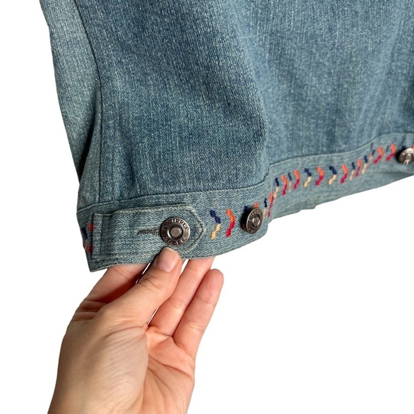 Cripple Creek Denim Aztec Southwest Studded Button Front Vest - Picture 6 of 10